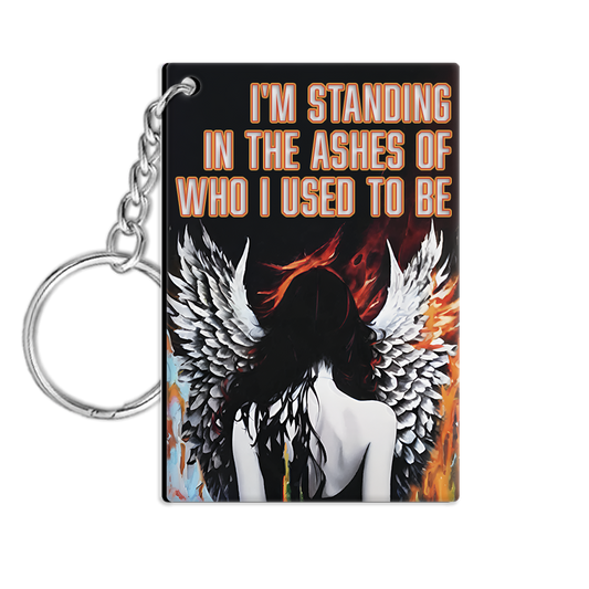 Angel on Fire Keychain