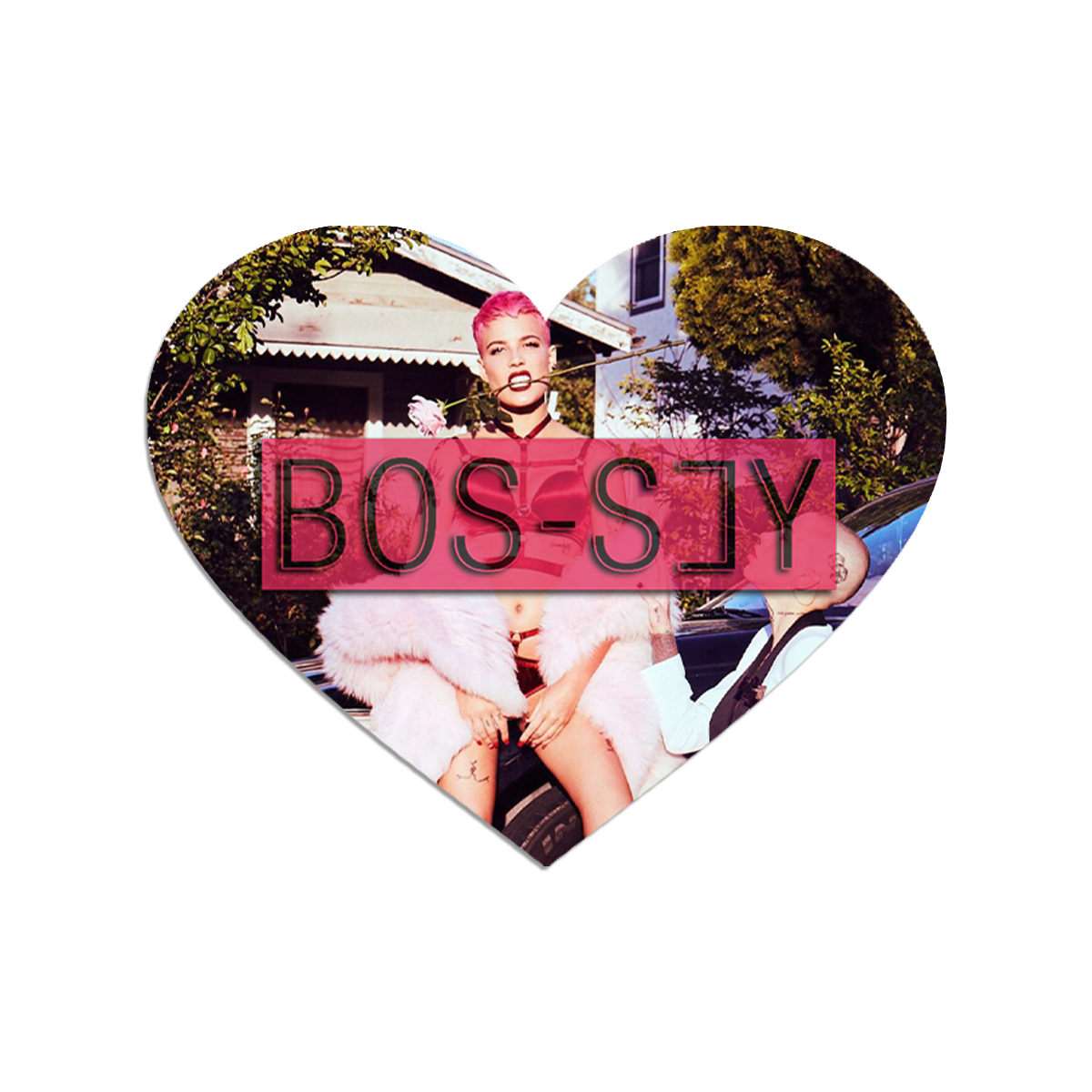 Bos-sey Heart Sticker