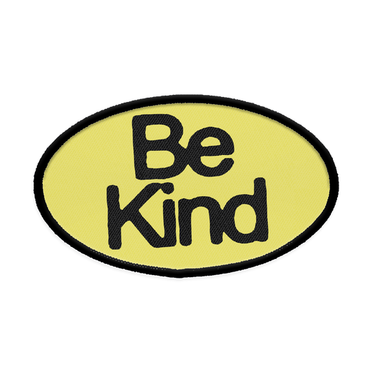 Be Kind Oval Iron-on Patch