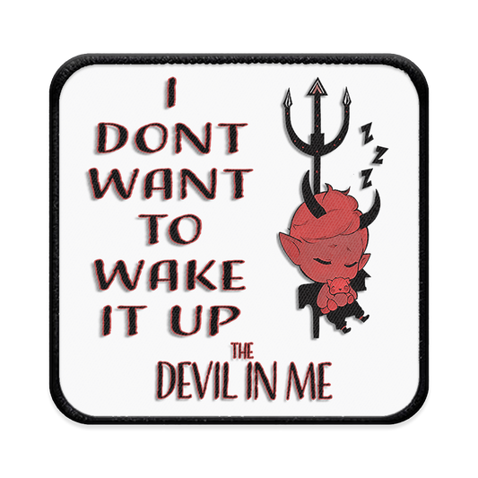 Devil in Me Square Iron-on Patch