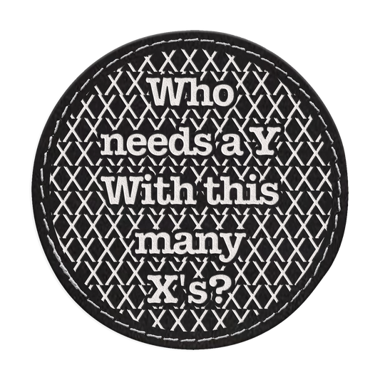 Experiment on Me Circle Engraved Patch