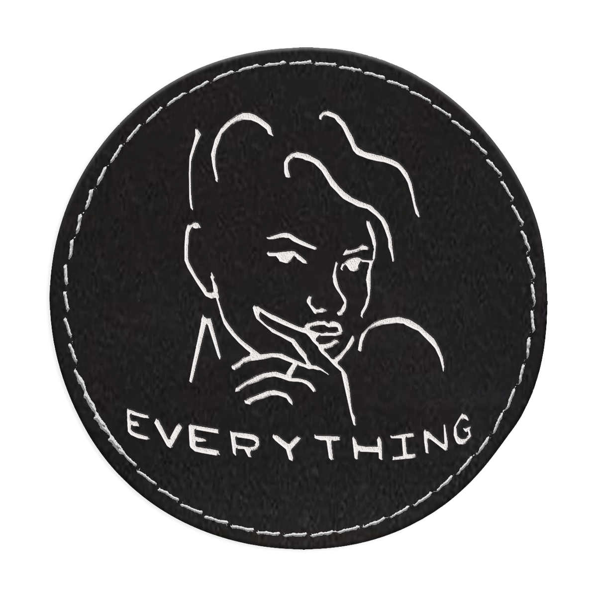 Everything Tat Circle Engraved Patch