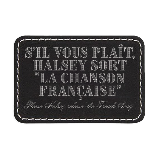 The French Song Engraved Patch