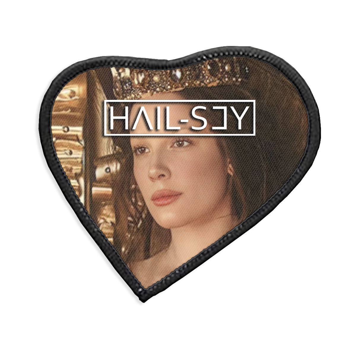 Hail-sey Heart Iron-on Patch