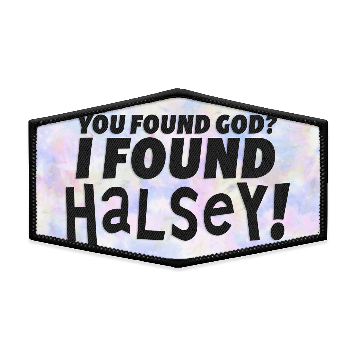 I Found Halsey Hexagon Iron-on Patch