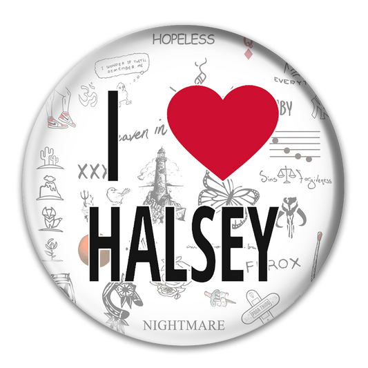 I Heart Halsey Button