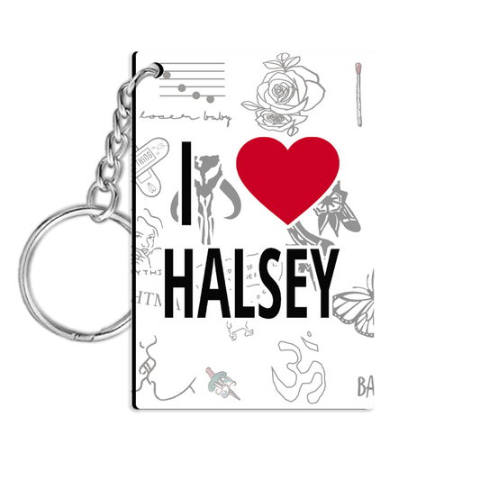 I Heart Halsey Keychain