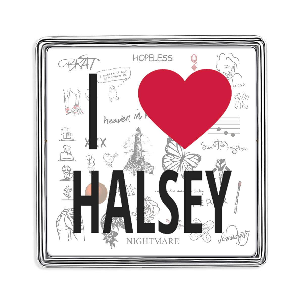 I Heart Halsey Lapel Pin