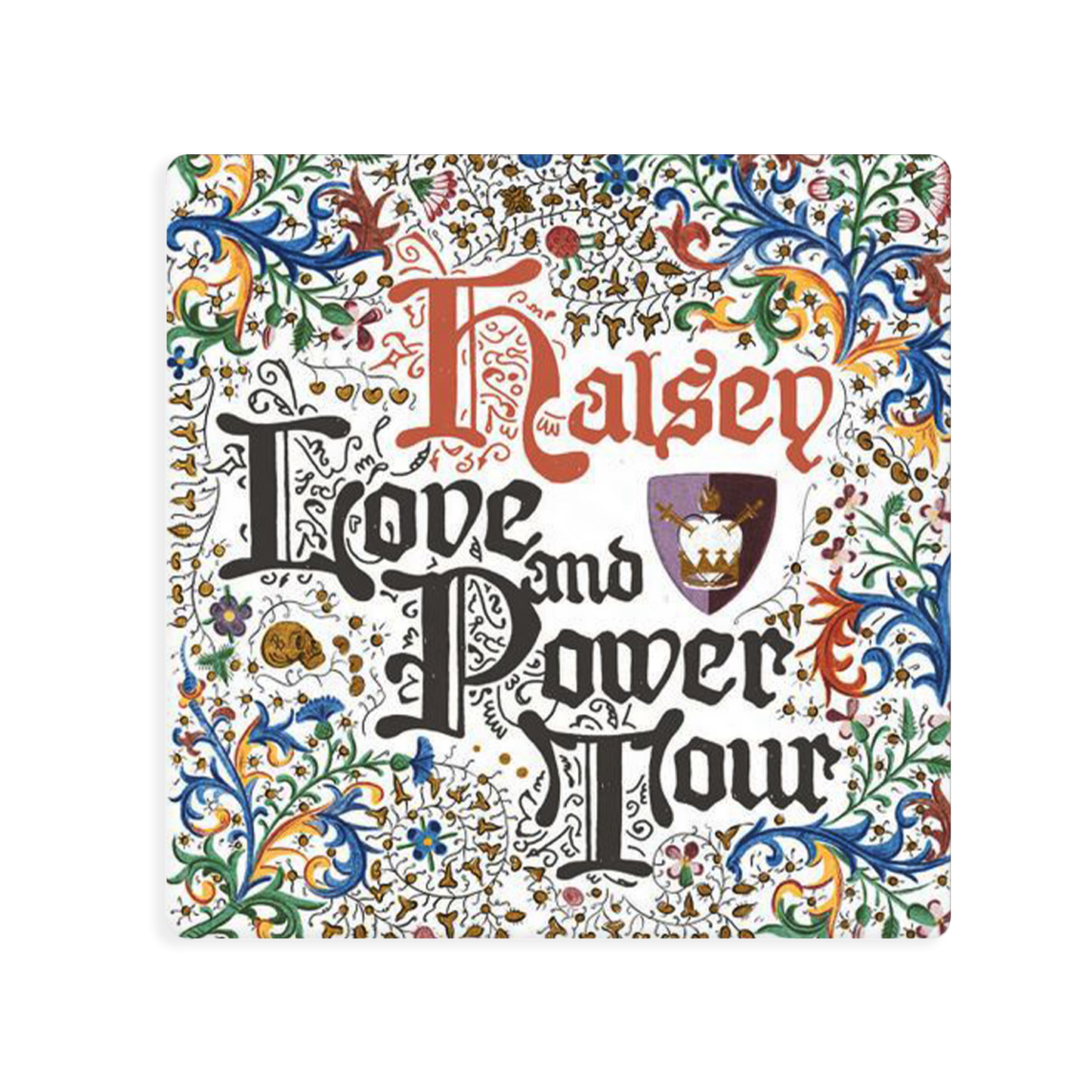 Love & Power Tour Square Sticker