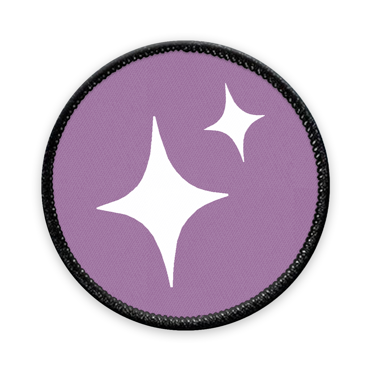 Manic Stars Circle Iron-on Patch