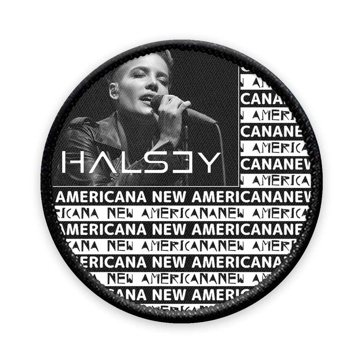 New Americana Circle Iron-on Patch