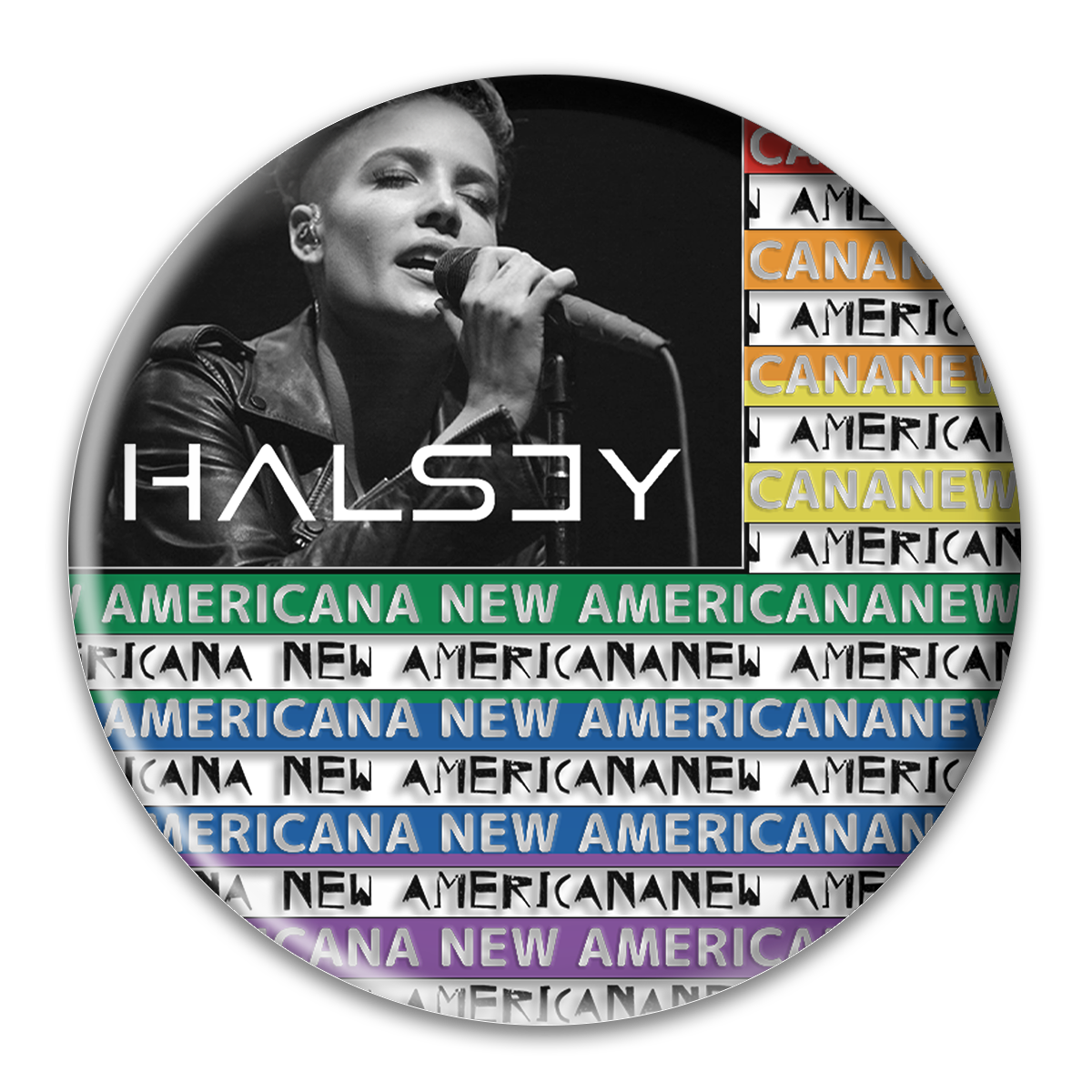 New Americana PRIDE Button