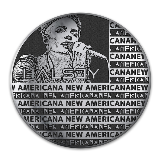 New Americana Engraved Button