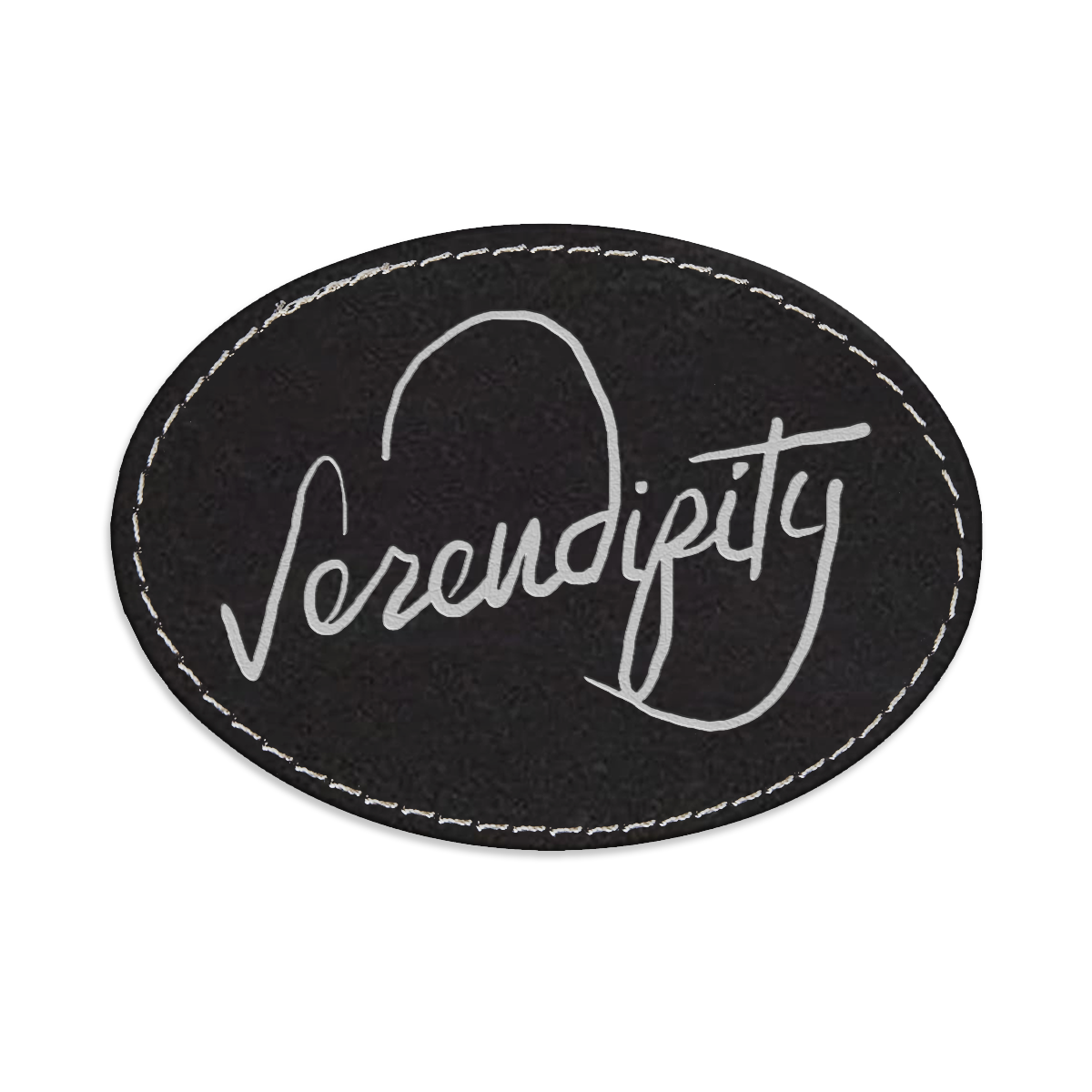 Serendipity Tat Oval Engraved Patch