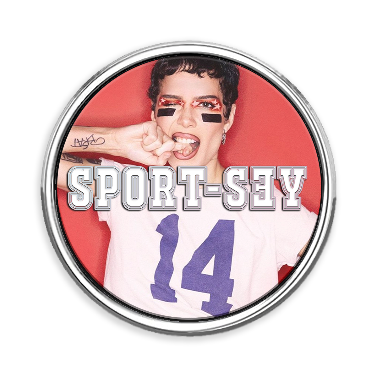 Sport-sey Lapel Pin