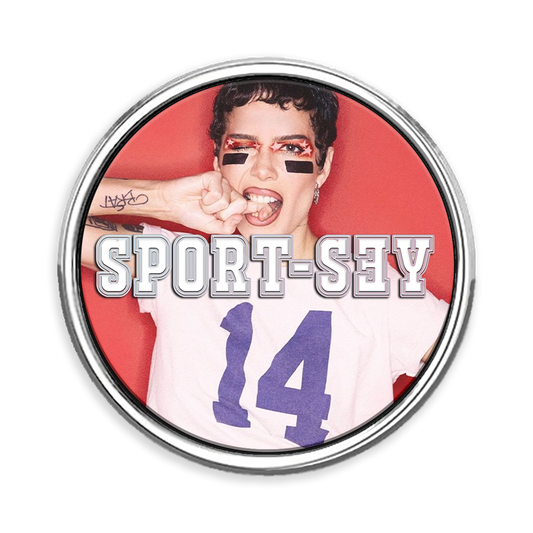 Sport-sey Lapel Pin