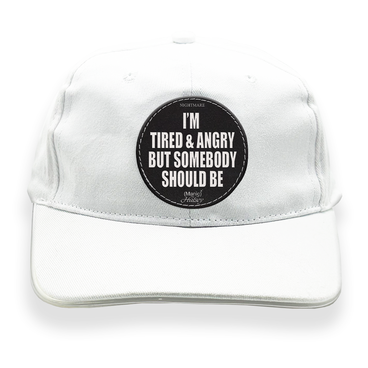 Tired & Angry LED Ball Cap