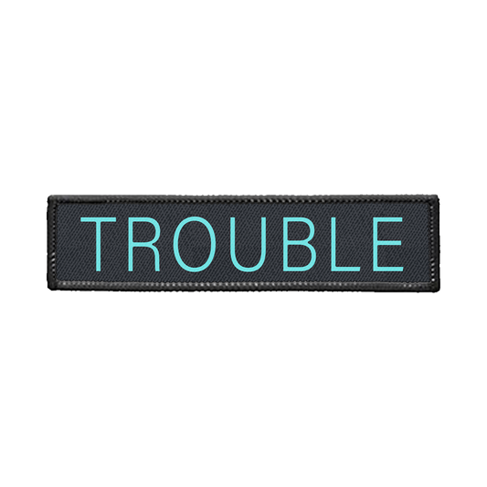 Trouble Strip Iron-on Patch