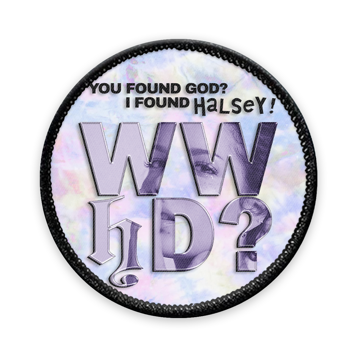 WWhD? Circle Iron-on Patch