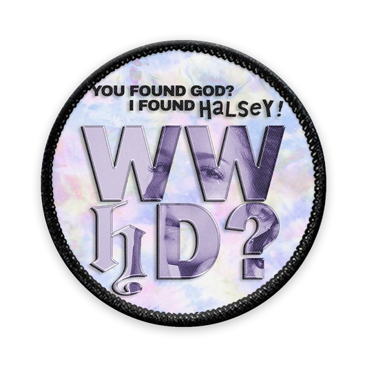 WWhD? Circle Iron-on Patch