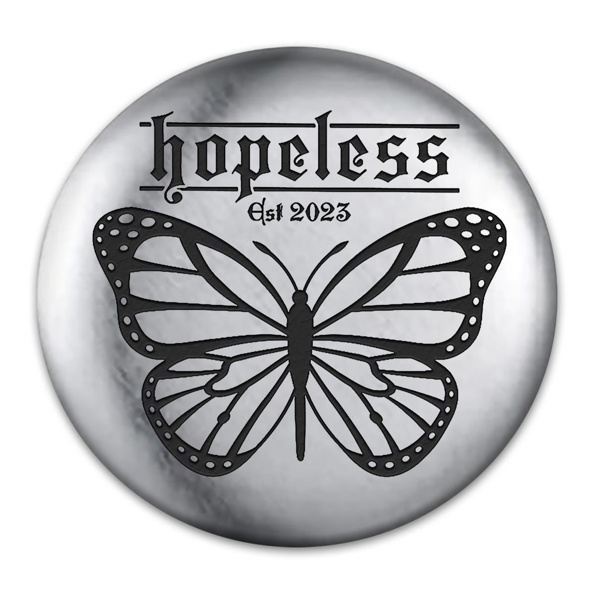 hopeless Engraved Button