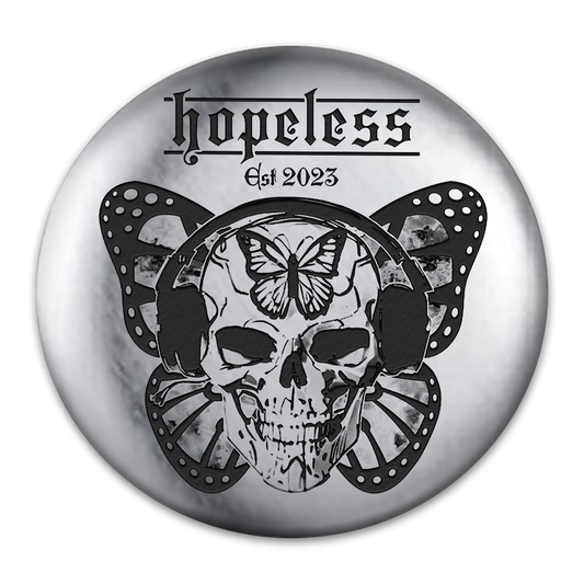 hopeless Engraved Button