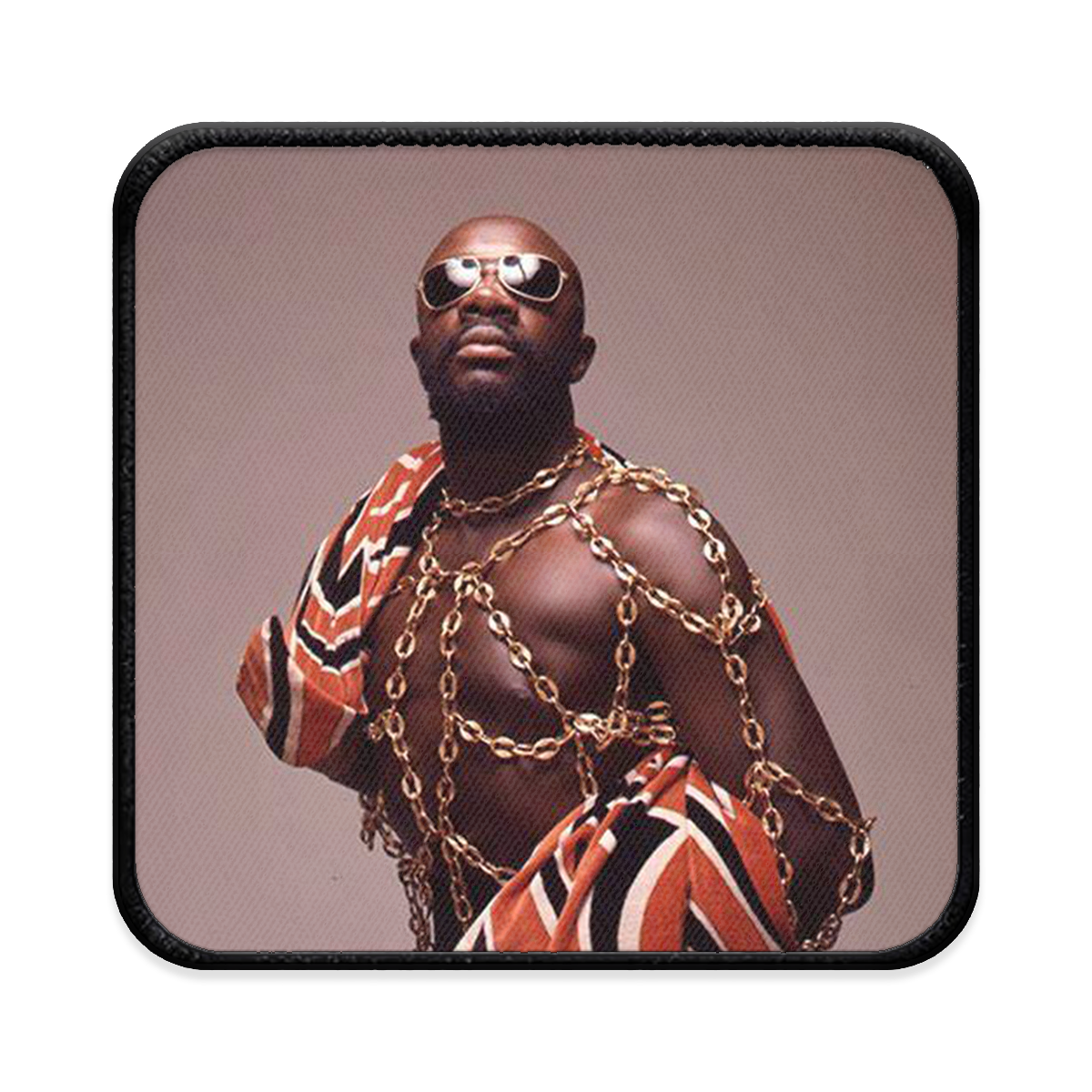 Isaac Hayes Square Iron-on Patch