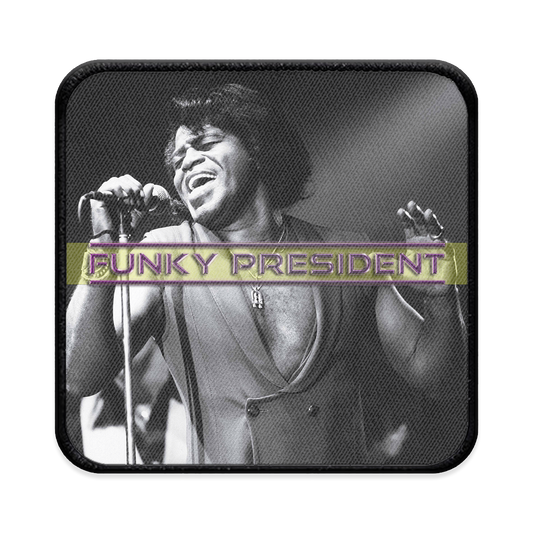 Funky President Square Iron-on Patch