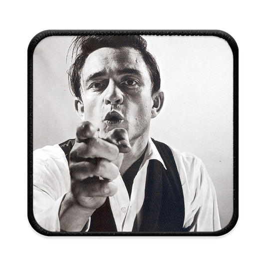 Johnny Cash Square Iron-on Patch