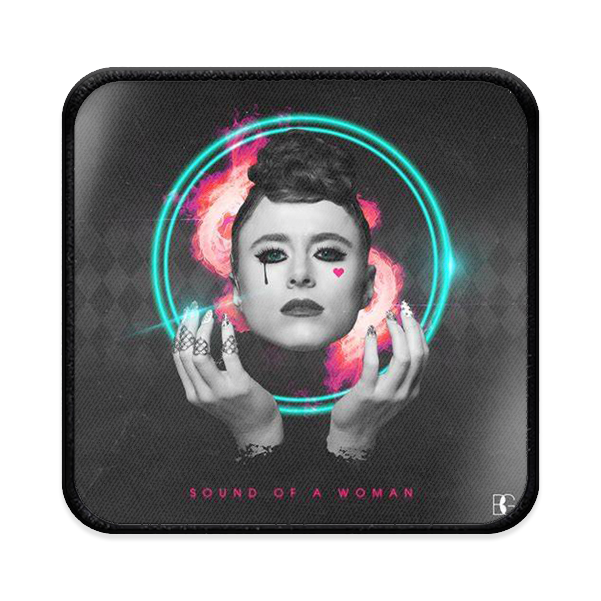 Sound of a Woman Square Iron-on Patch