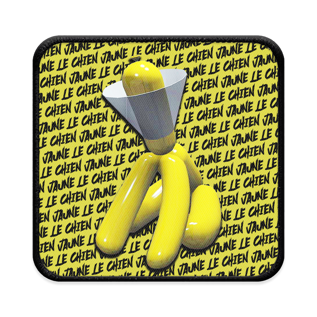 Le Chien Jaune Square Iron-on Patch