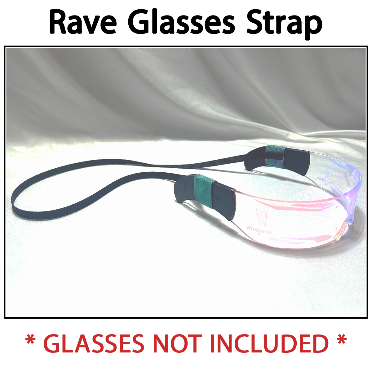 Rave LED Glasses Tie-dye Strap