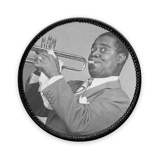 Louis Armstrong Circle Iron-on Patch