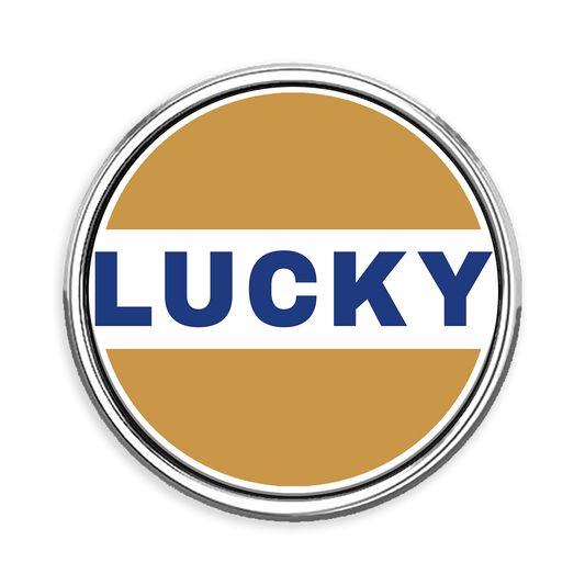 LUCKY Circle Lapel Pin