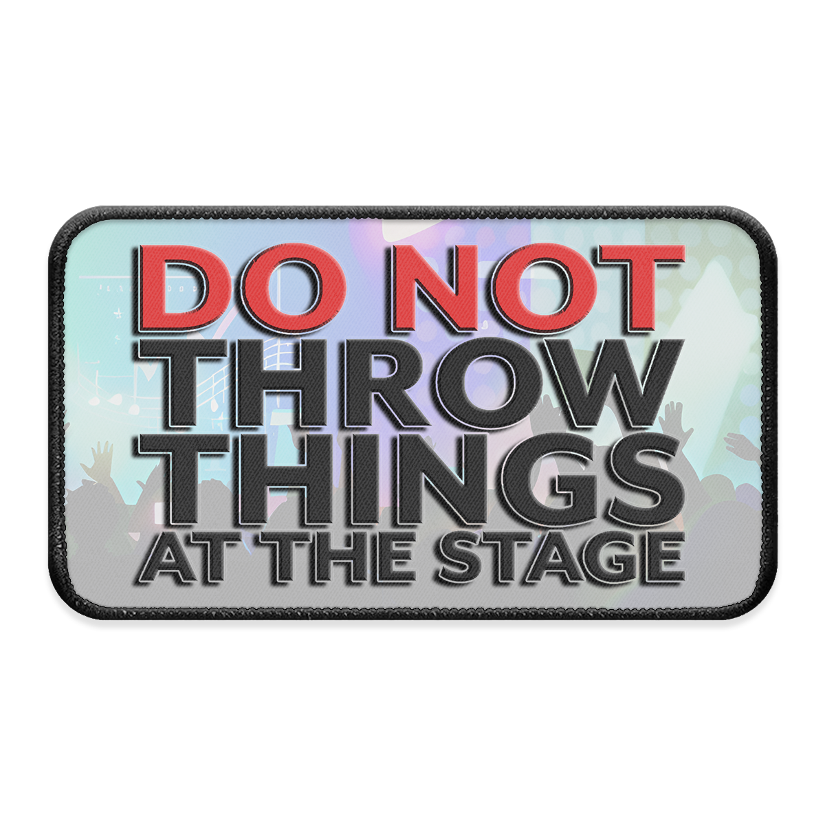 Don't Throw Things XL Iron-on Patch