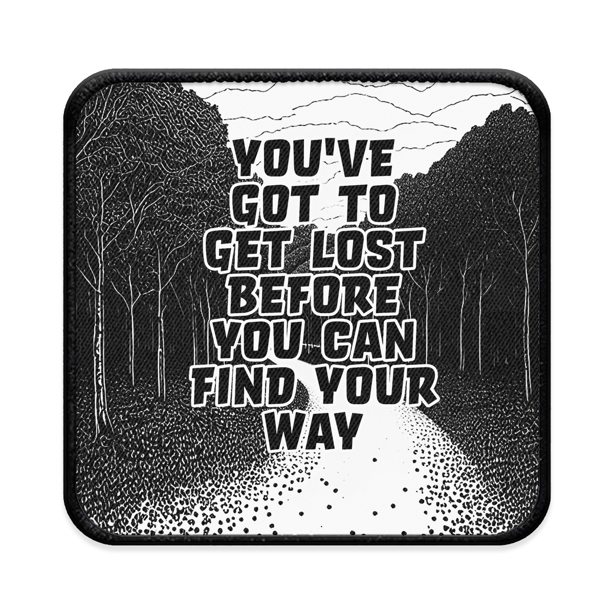 Get Lost Square Iron-on Patch