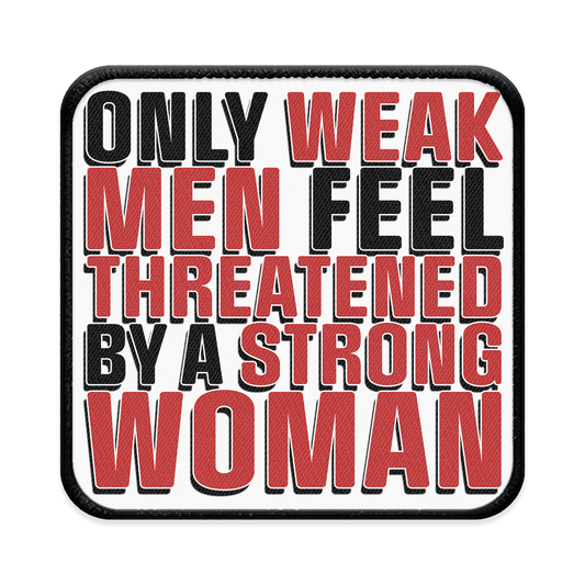 Weak Men Square Iron-on Patch