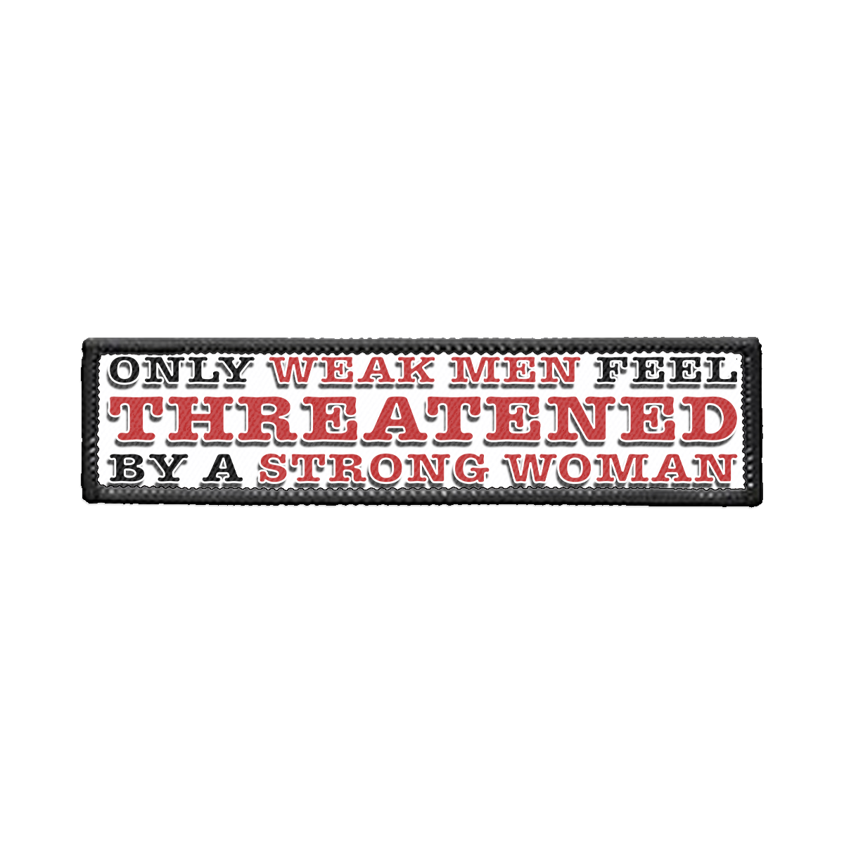 Weak Men Strip Iron-on Patch