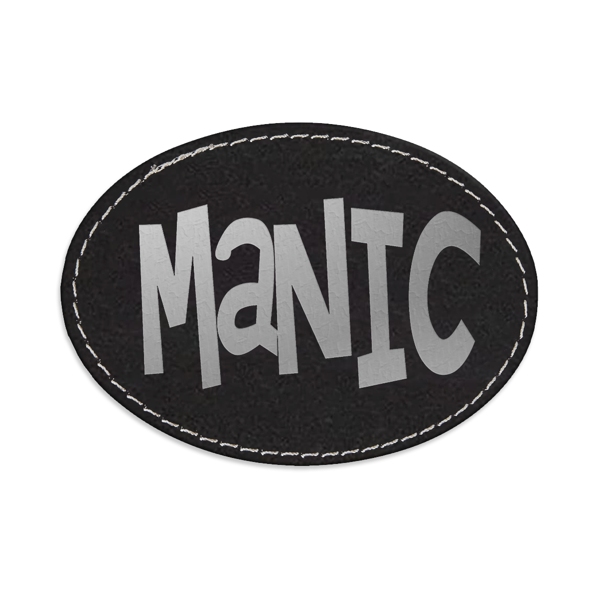 Manic Oval Engraved Patch