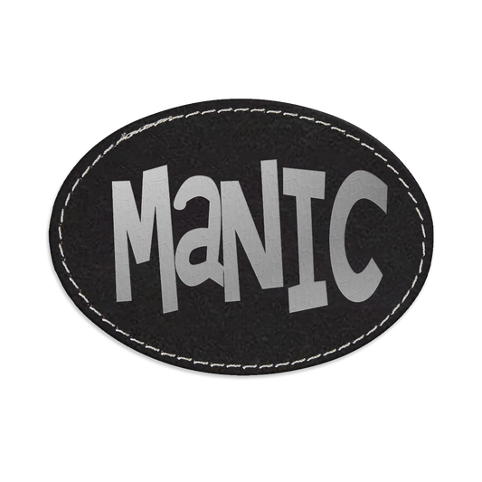 Manic Oval Engraved Patch