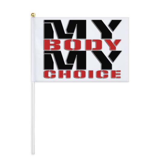 My Body My Choice Mini Flag