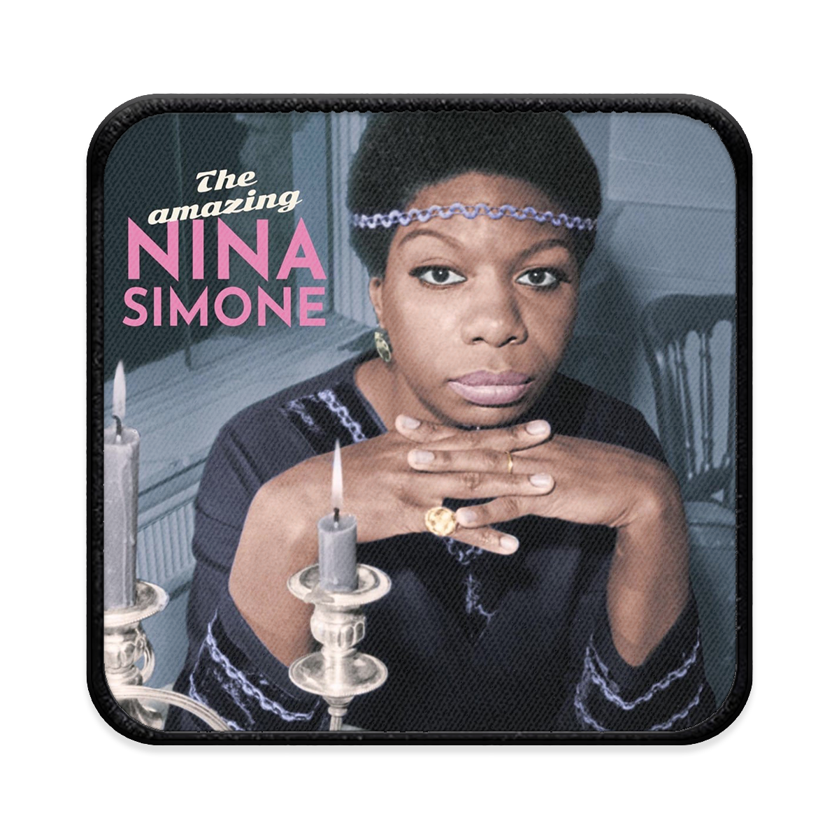 Nina Simone Square Iron-on Patch