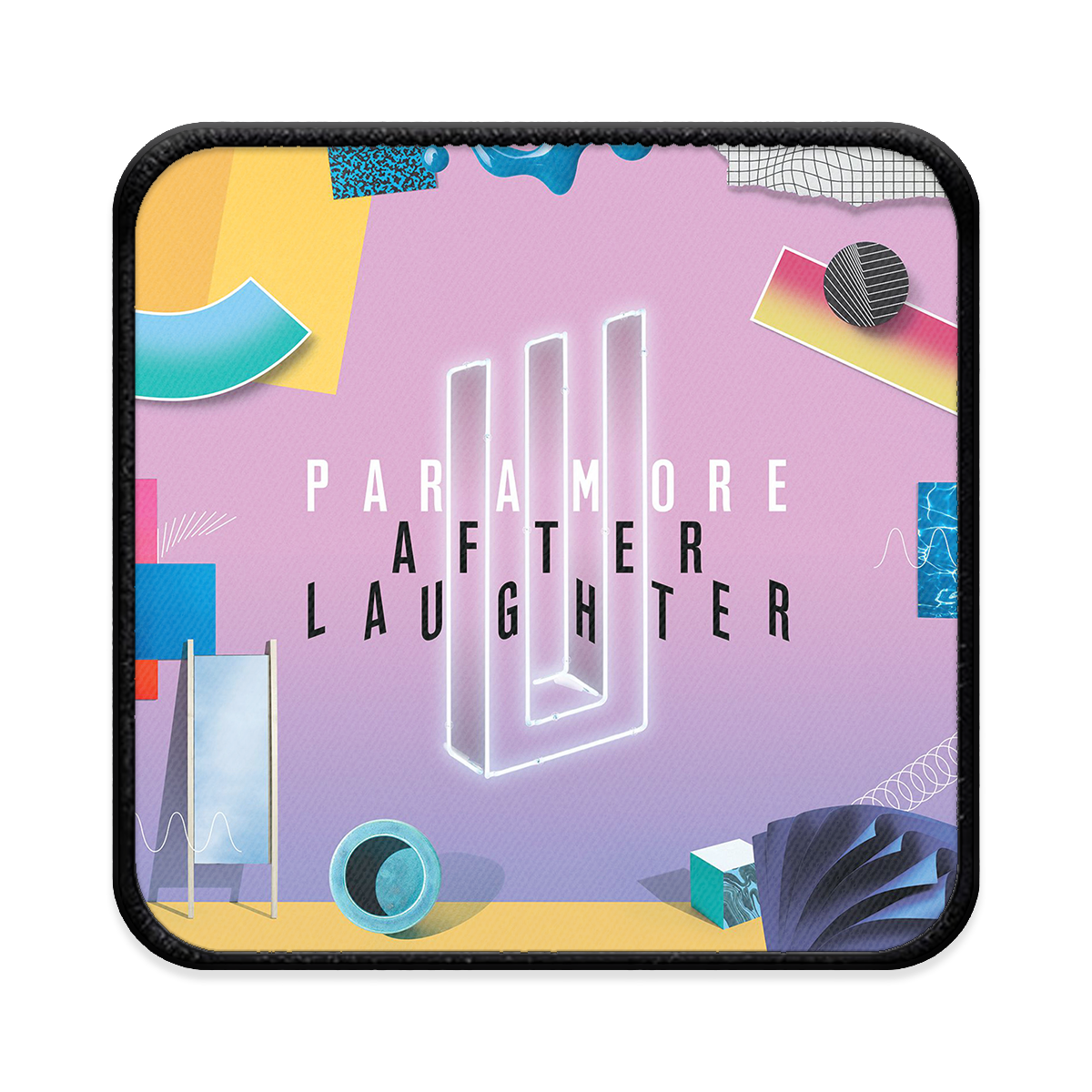 After Laughter Square Iron-on Patch