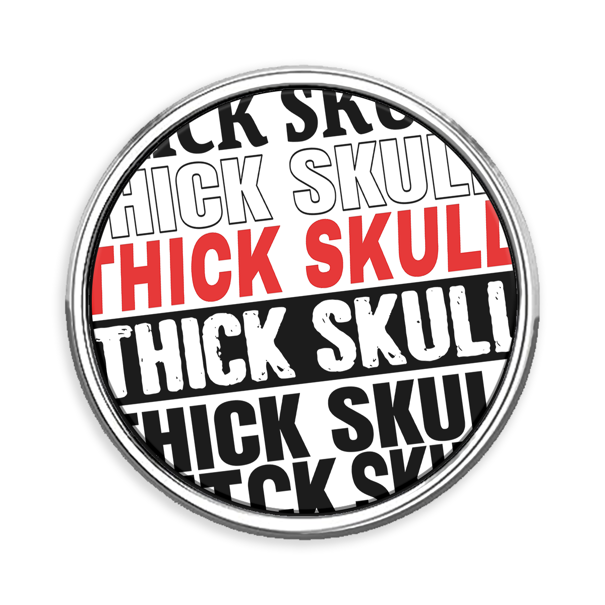 Thick Skull Lapel Pin