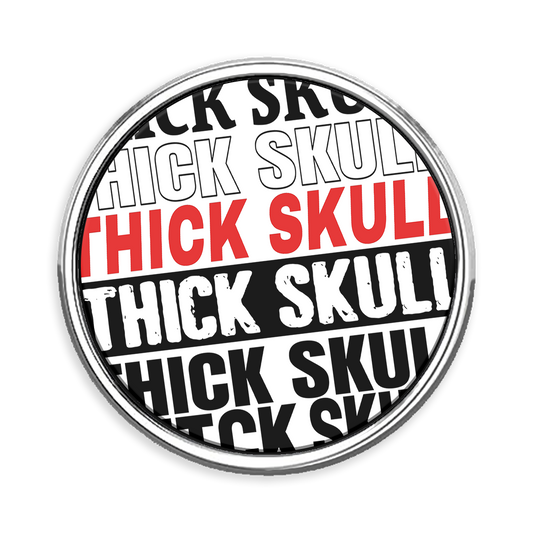 Thick Skull Lapel Pin