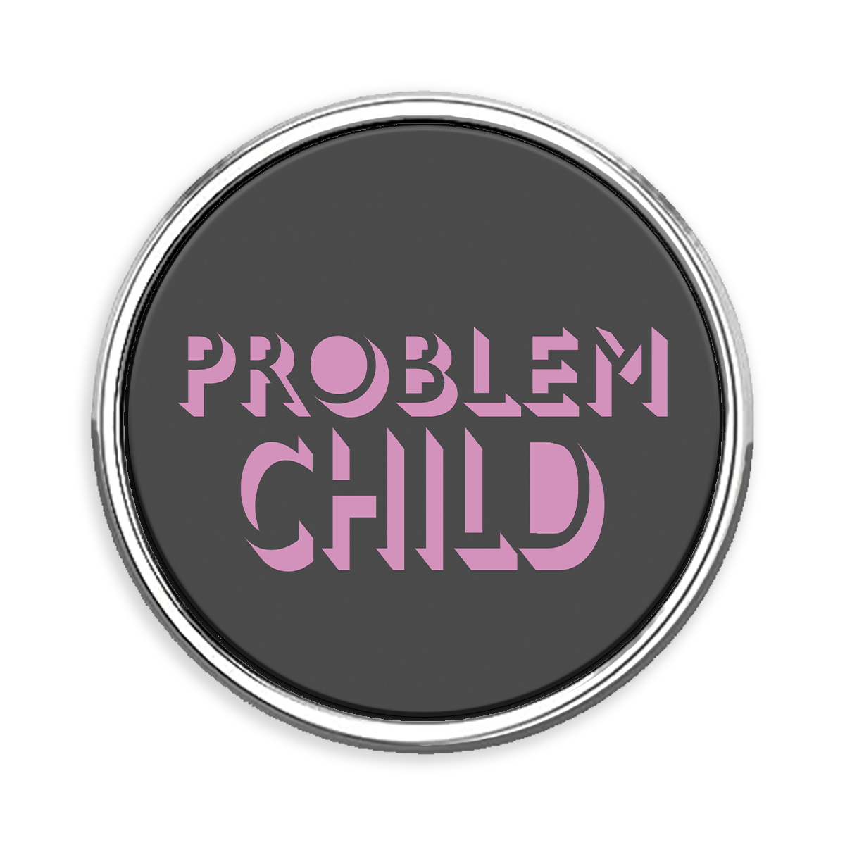 Problem Child Circle Lapel Pin