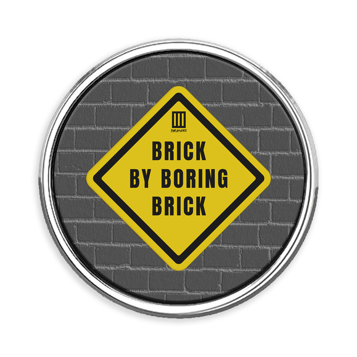 Brick by Boring Brick Lapel Pin