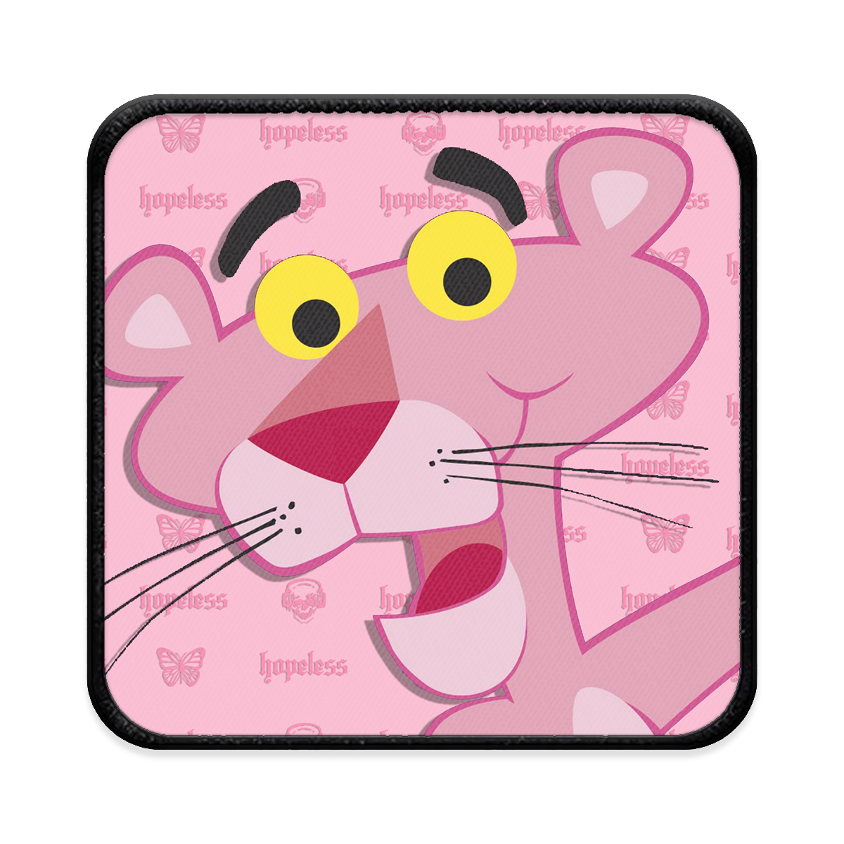 Pink Panther Square Iron-on Patch