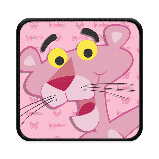 Pink Panther Square Iron-on Patch