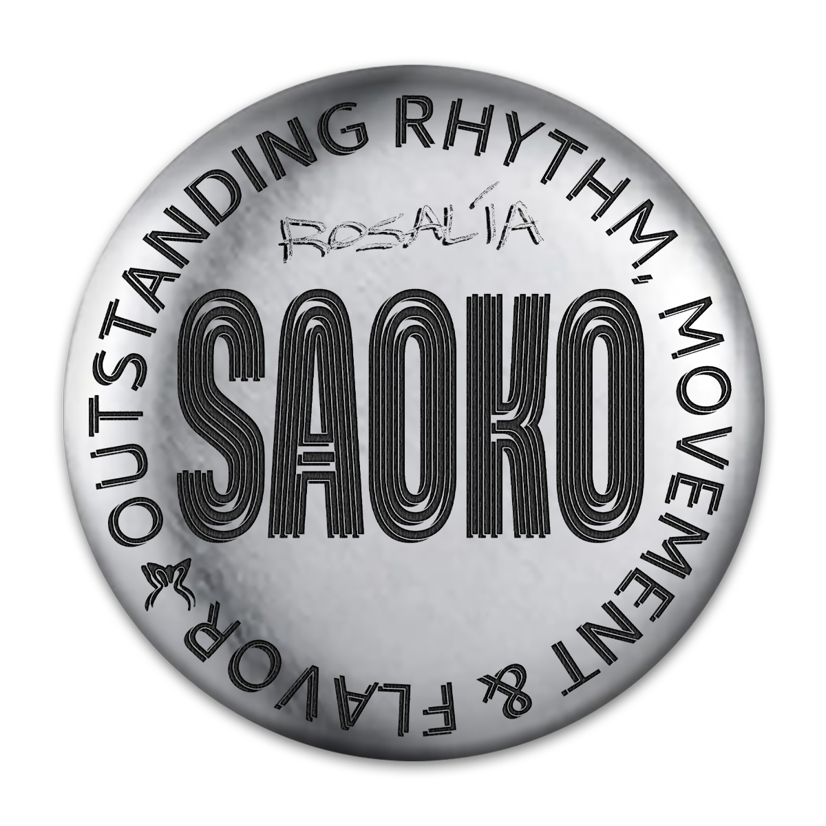 Saoko Engraved Button